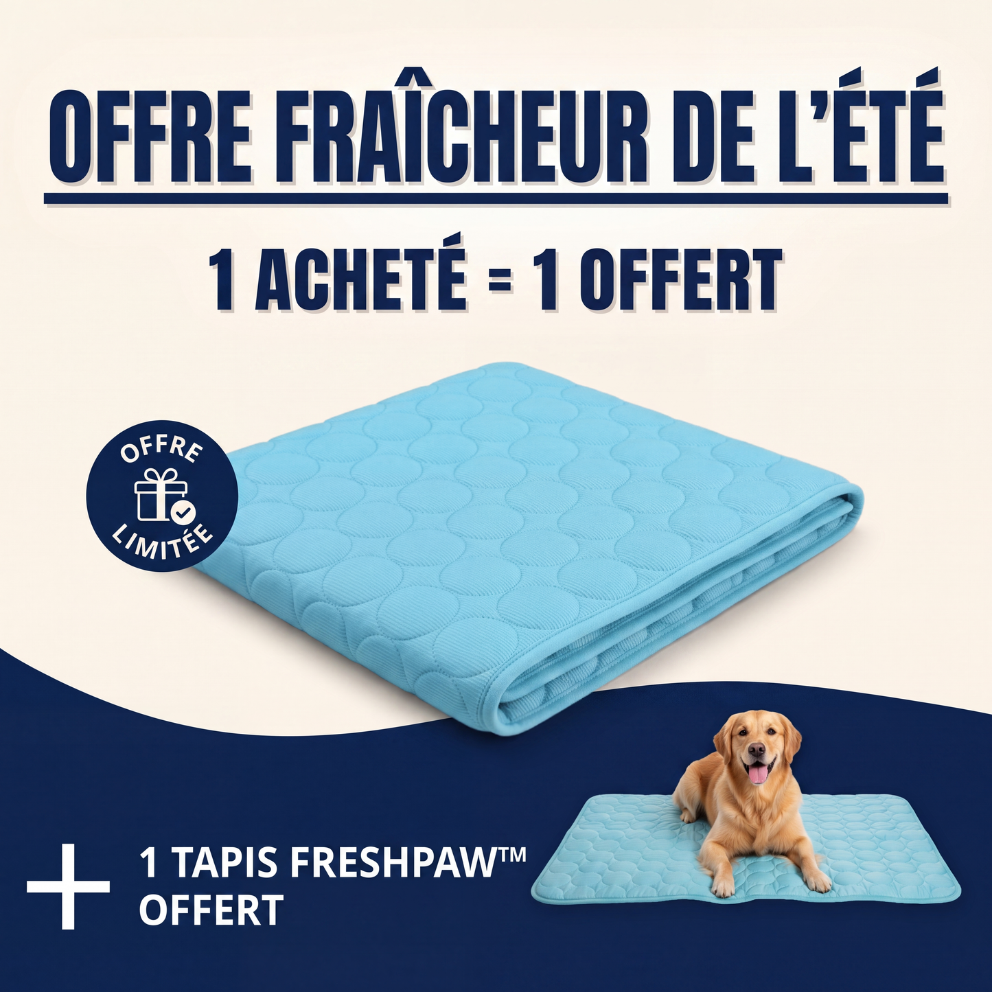 FreshPaw™ – Tapis Rafraîchissant pour Chiens et Chats