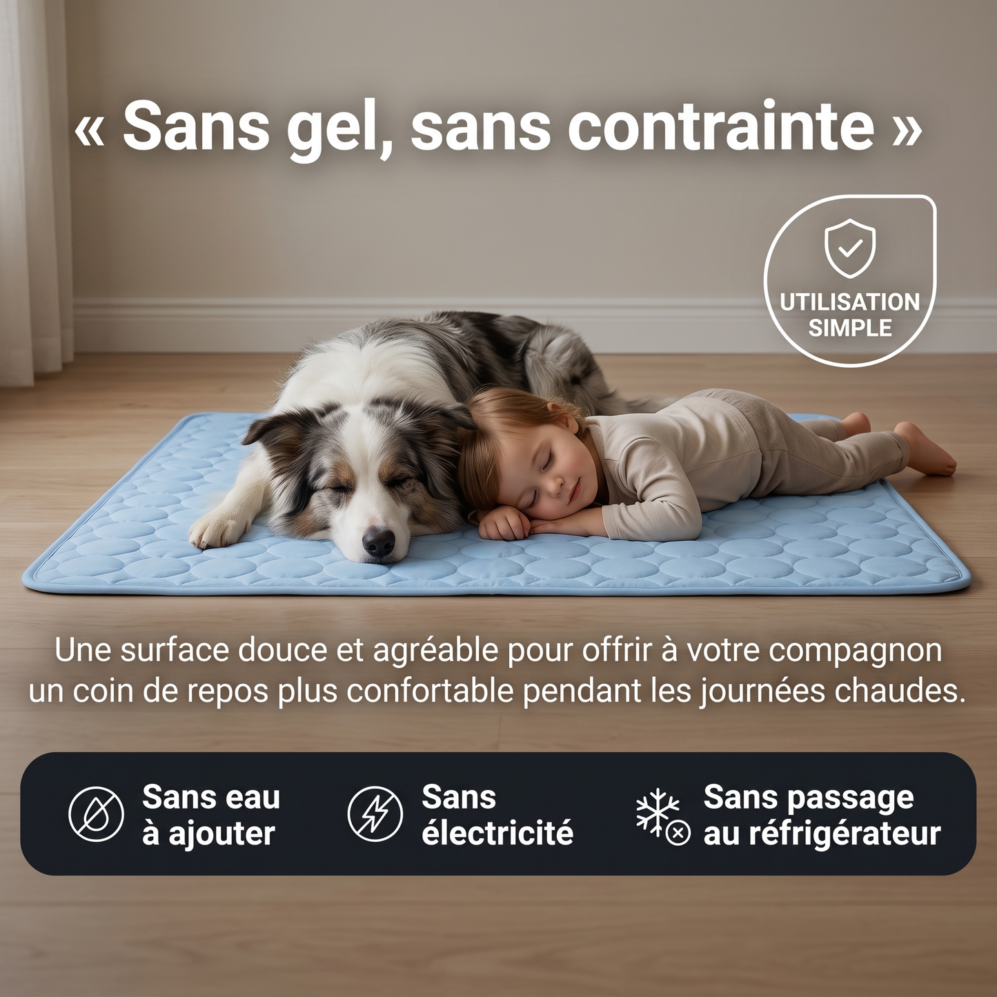 FreshPaw™ – Tapis Rafraîchissant pour Chiens et Chats