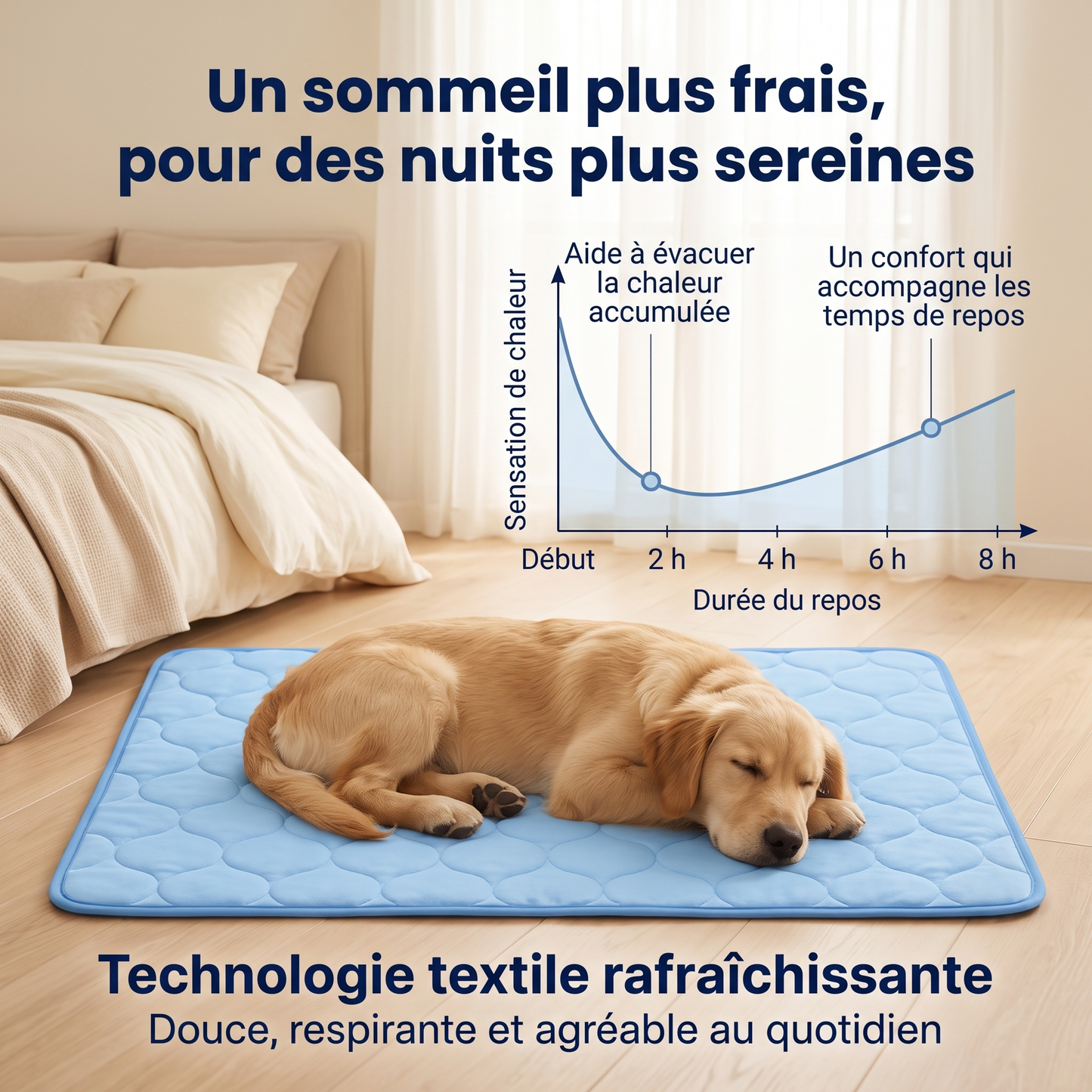 FreshPaw™ – Tapis Rafraîchissant pour Chiens et Chats